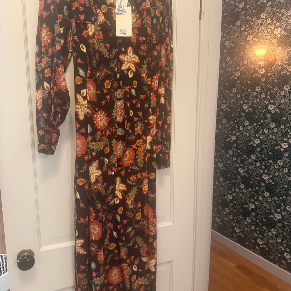 Ulla Johnson Autumn Floral Long Sleeve Dress